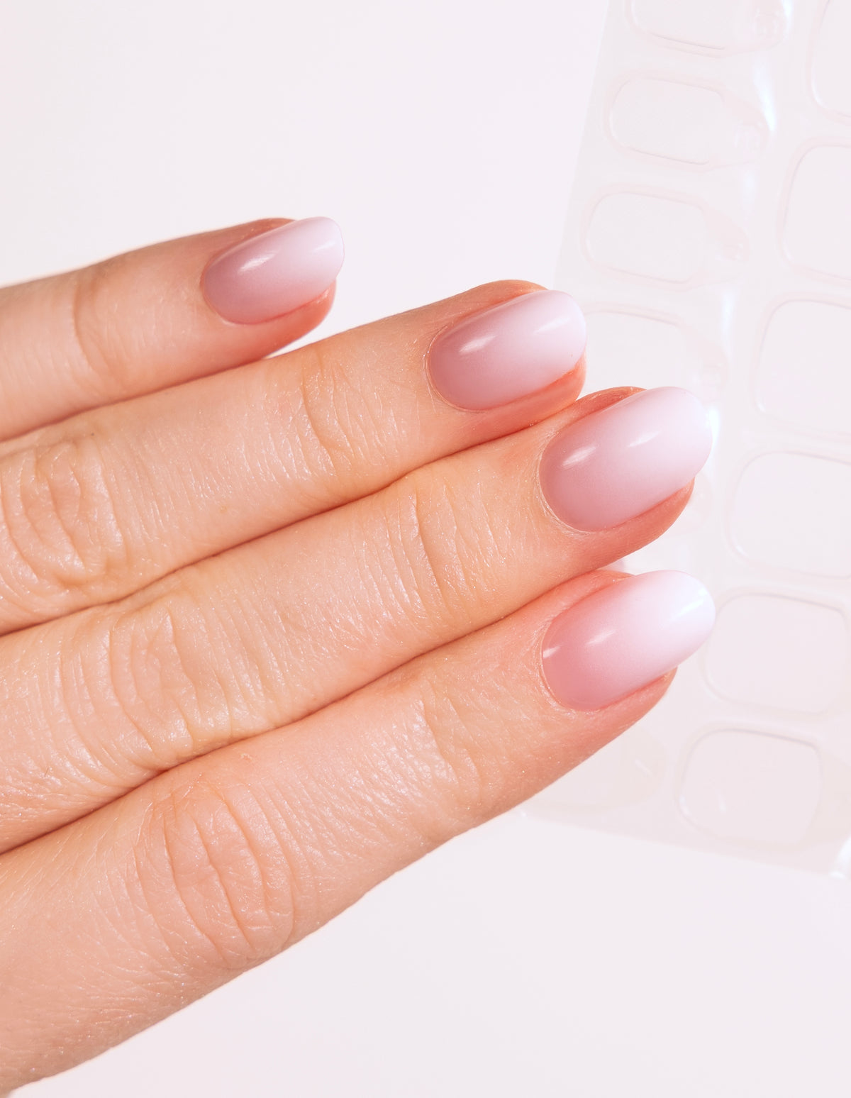 Rose Babyboomer Press On Nails Short Round