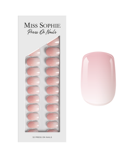 Rose Babyboomer Press On Nails Short Square