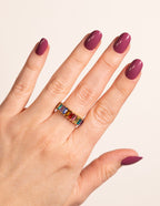 Rosewood Love Press On Nails Short Round