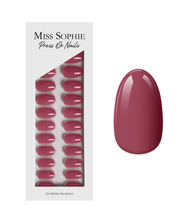 Rosewood Love Press On Nails Short Round