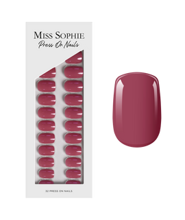 Rosewood Love Press On Nails Short Square