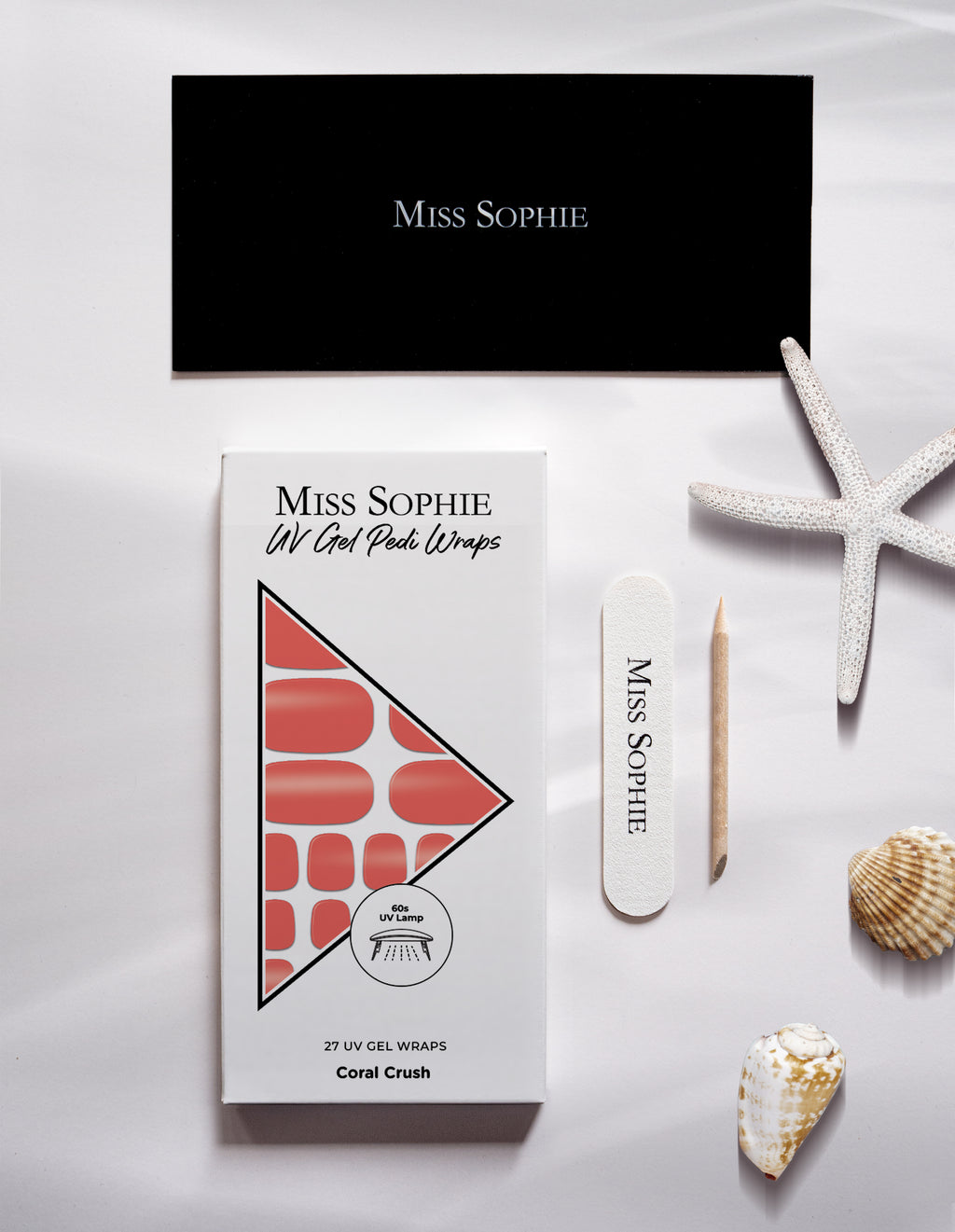 Coral Crush UV Pedicure
