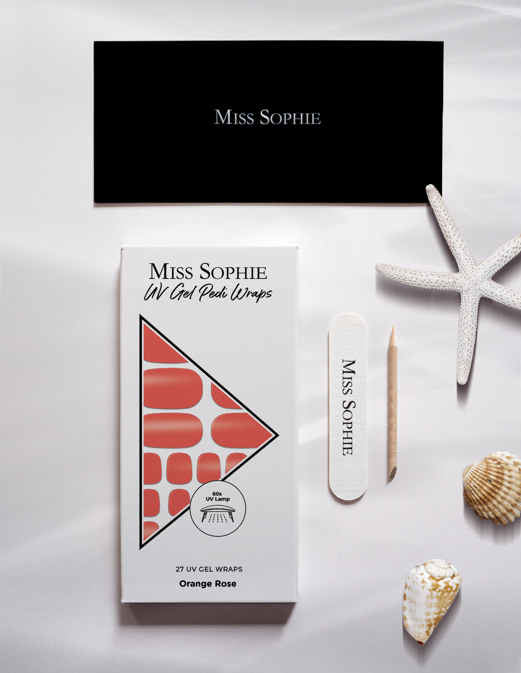 Orange Rose UV Pedicure