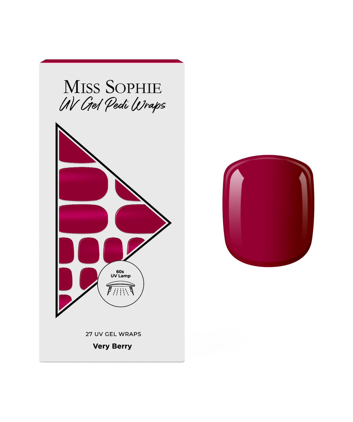 Very Berry UV Pedicure