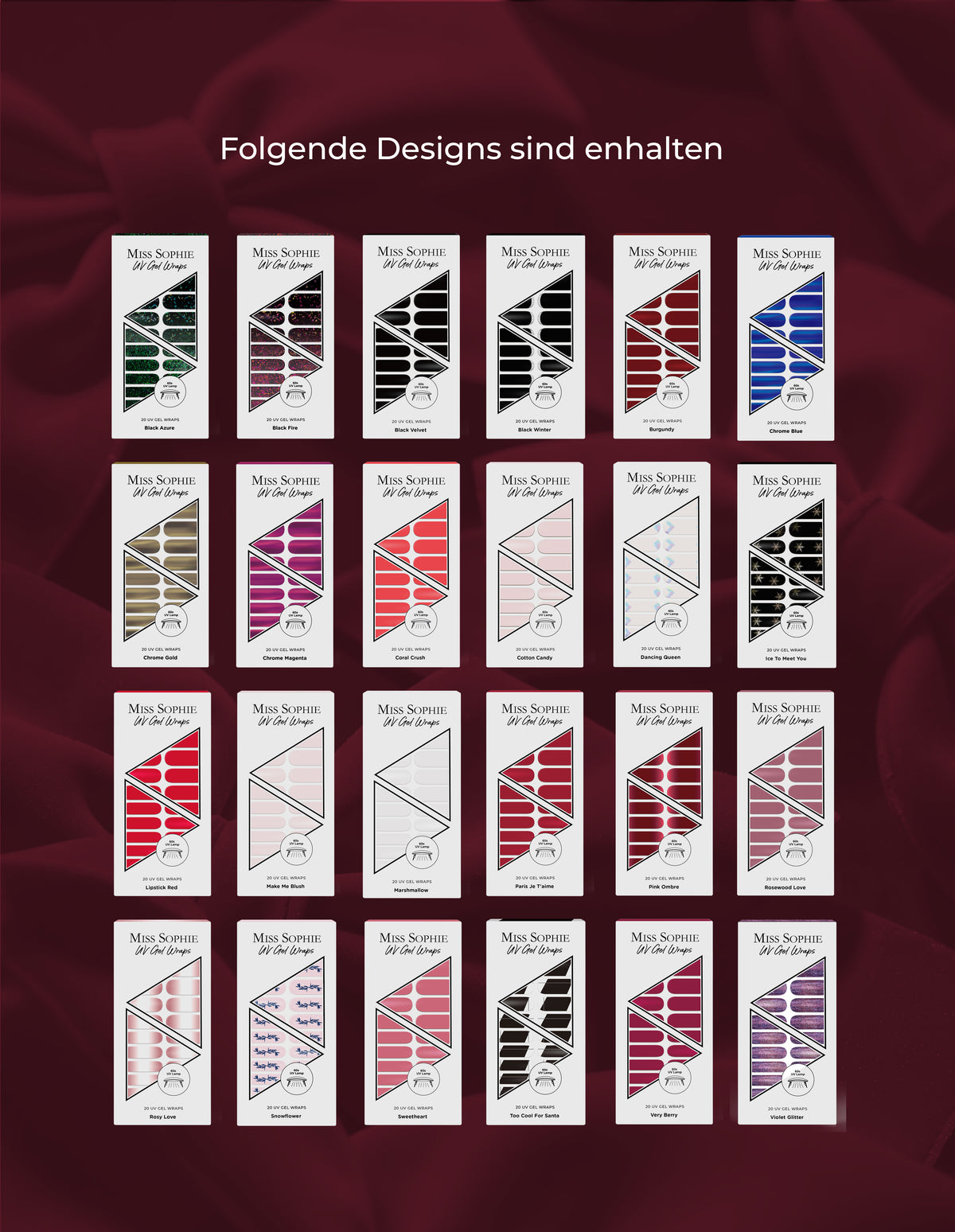 Advent Calendar Edition - Starter Set UV Gel Wraps