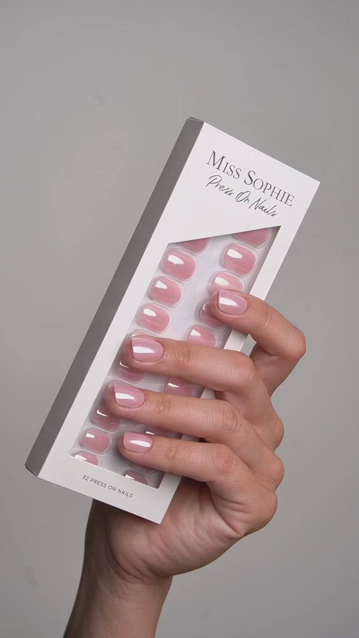 Ballet Pink Press On Nails Extra Short Square