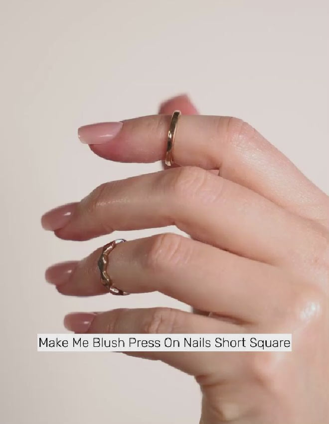 Make Me Blush Press On Nails Short Square