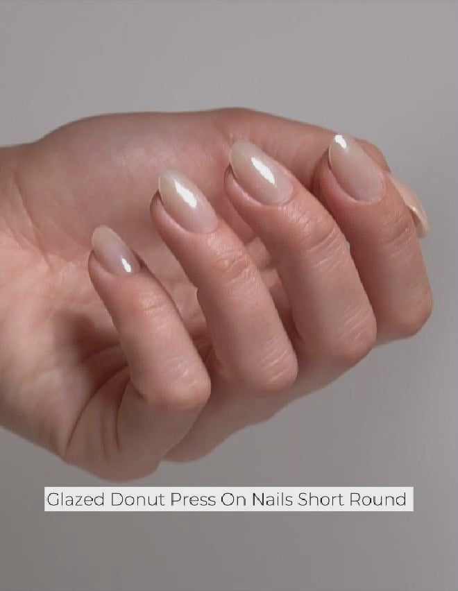 Glazed Donut Press On Nails Short Round